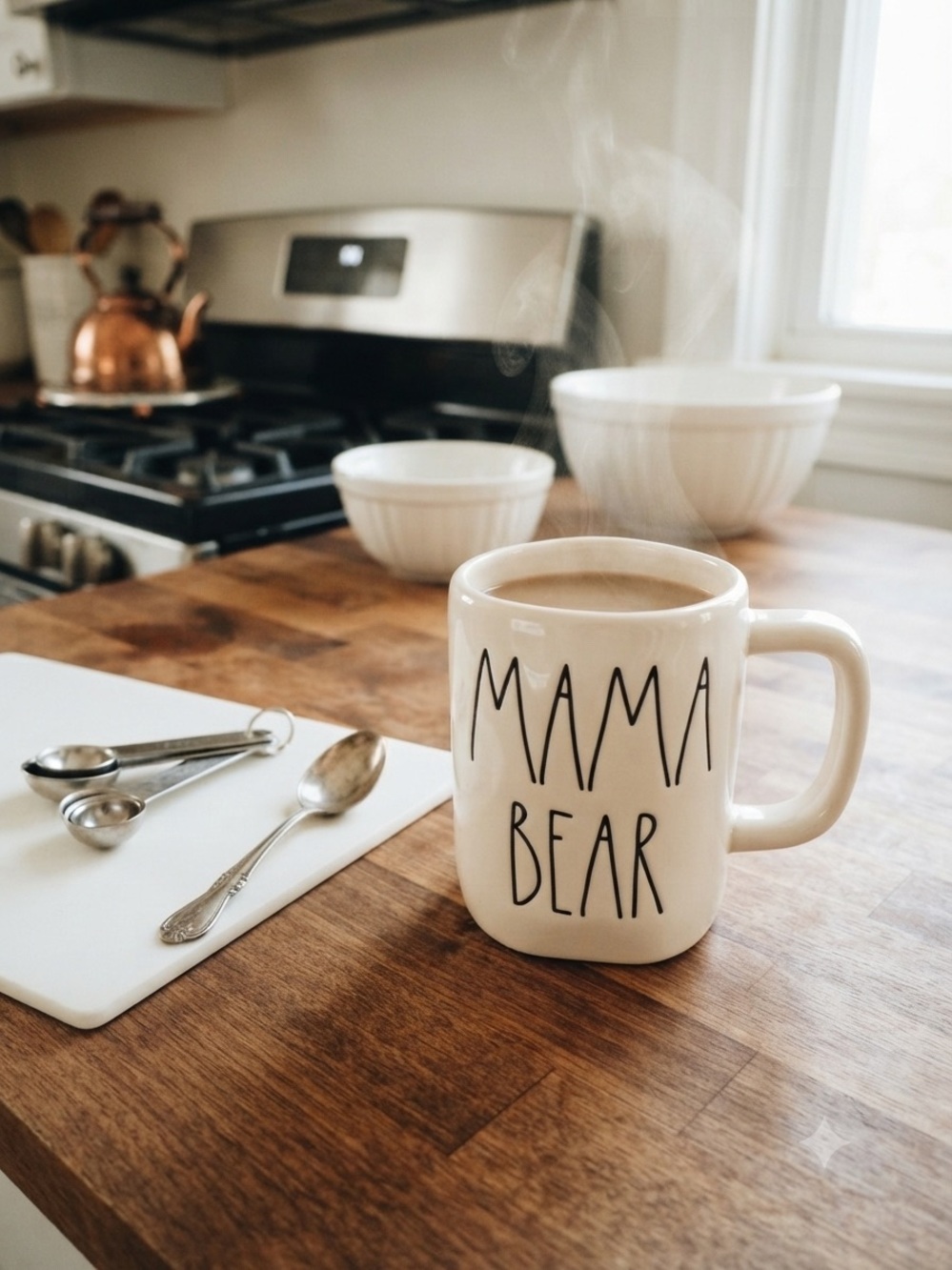 Rae Dunn Mama Bear Mug - Cream